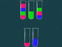 Water Sorting Color in the bottle